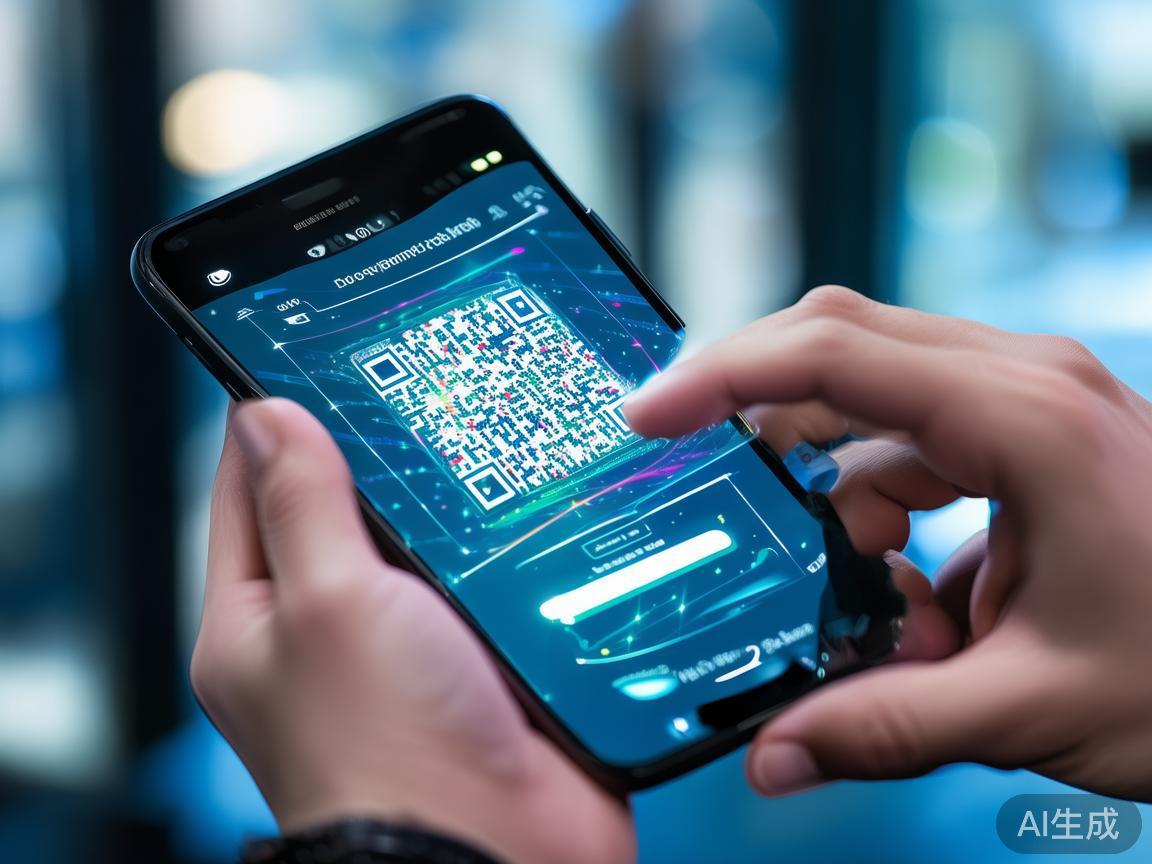 用手机（或另一设备）打开应用内的扫描功能，对准显示